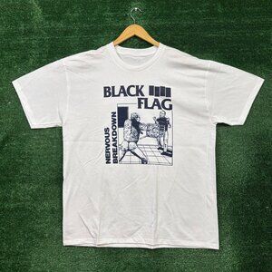 Black Flag Nervous Breakdown Punk Rock Band T-Shirt Size Extra Large